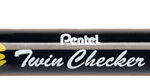 Pentel tekstmarker ´TWIN CHECKER´, 2 punten, geel/paars