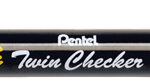 Pentel tekstmarker ´TWIN CHECKER´, 2 punten, geel/blauw