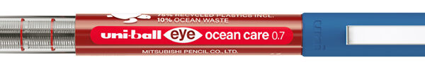 uni-ball rollerball eye ocean care 0.7, rood