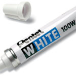 Pentel witte permanent-marker X100WL, wigpunt, 7,0 mm