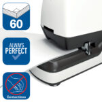 Rapid electrische nietmachine Optima 60E, wit/grijs/blauw