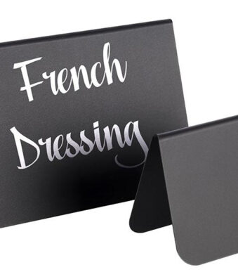 APS tafelkaartje, 75 x 35 x 50 mm, zwart, set van 10