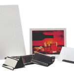 APS tafelkaartenhouder, 60 x 45 x 40 mm, zilver