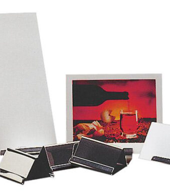 APS tafelkaartenhouder, 60 x 45 x 40 mm, zilver