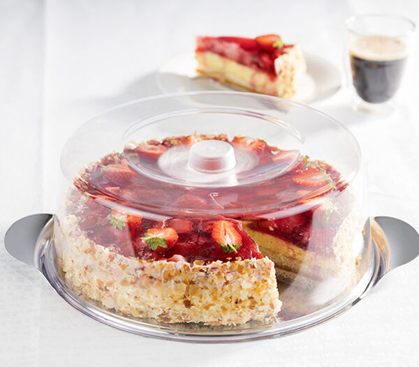 APS taartschaal met kap, diameter: 300 mm x (H)110 mm