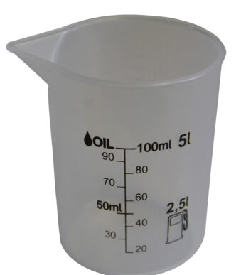 IWH maatbeker, transparant, inhoud: 125 ml