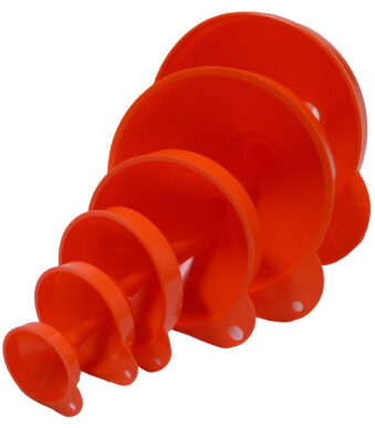 IWH trechter-set, 6-delig, oranje