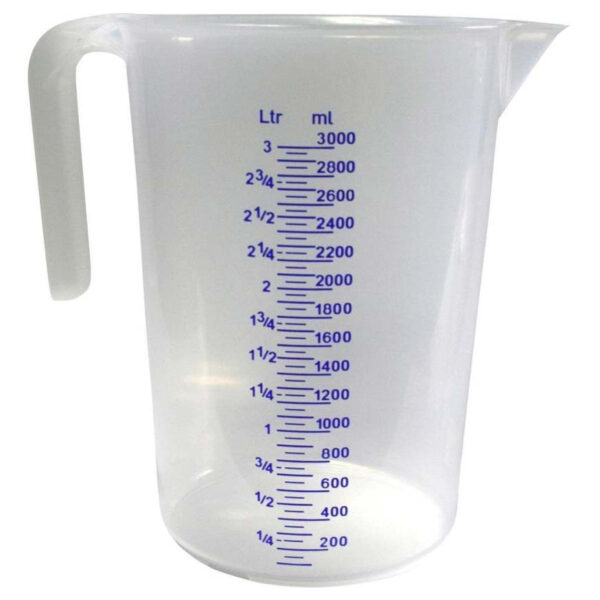 IWH maatbeker, transparant, inhoud: 1 liter