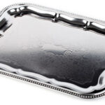 APS partyplateau / serveerblad, rechthoekig, (B)410 x (D)310 mm, zilver