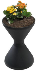 APS staande asbak DIABOLO, zwart mat