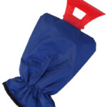 IWH ijskrabber met handschoen, blauw