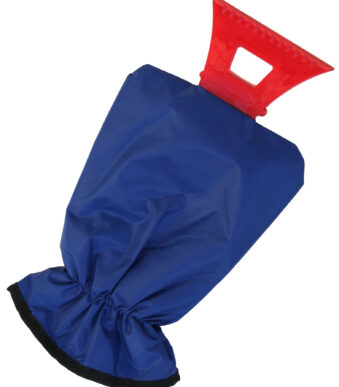 IWH ijskrabber met handschoen, blauw