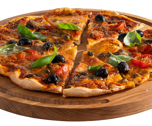 APS serveerplank PIZZA, diameter: 340 mm, eiken