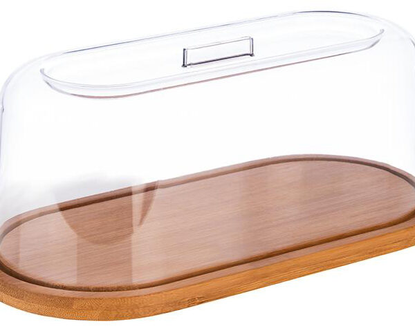 APS bamboe-serveertableau met kap, ovaal, (B)280 x (D)140 mm