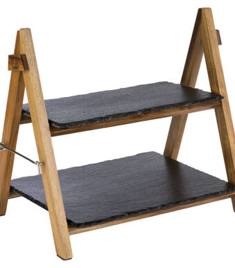 APS serveerstandaard, 2-niveaus, inklapbaar