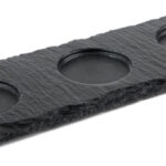 APS plateau van natuurleisteen, (B)280 x (D)100 mm, antraciet