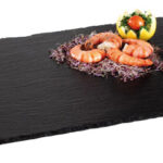 APS plateau van natuurleisteen, (B)530 x (D)325 mm, antraciet