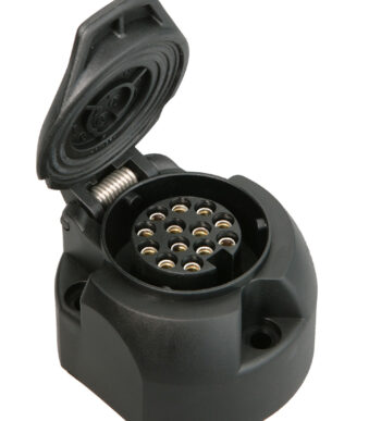 IWH aanhanger stopcontact 13-polig, kunststof, zwart