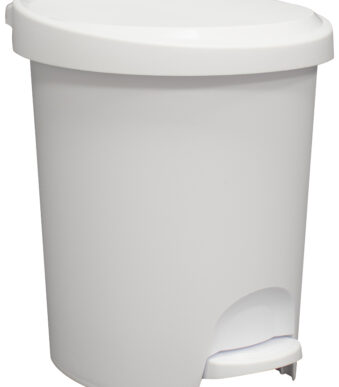 EDA cosmetische pedaalemmer Stepy, 6 liter, PP, wit