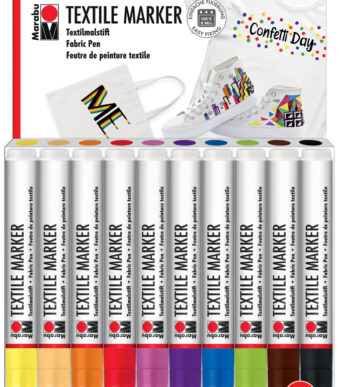 Marabu textielmarker 'Textile Marker', set van 10