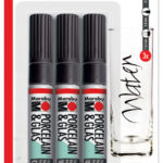 Marabu marker 'Porselein en Glas Painter', ELEGANCE, zwart