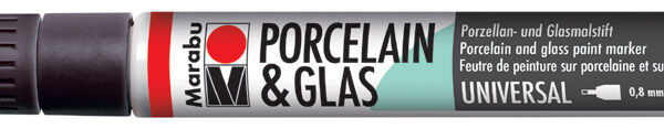 Marabu marker 'Porselein en Glas Painter', zwart