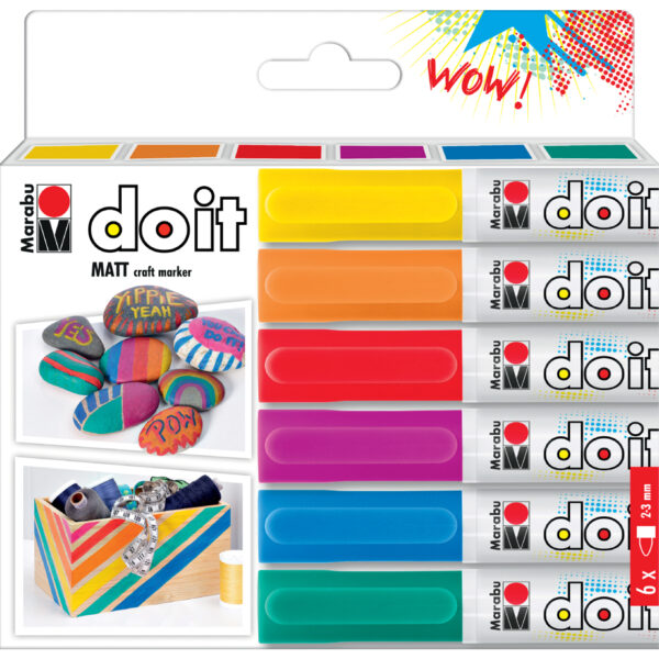 Marabu acrylmarker DO IT Craftmarker, set van 6