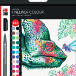 Marabu Fineliner COLOUR GRAPHIX 'HYPNOTIZE', 24 stuks in doosje, 0,5mm