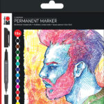 Marabu permanent-marker Graphix 'SIGNIFICANT', 12 stuks in etui