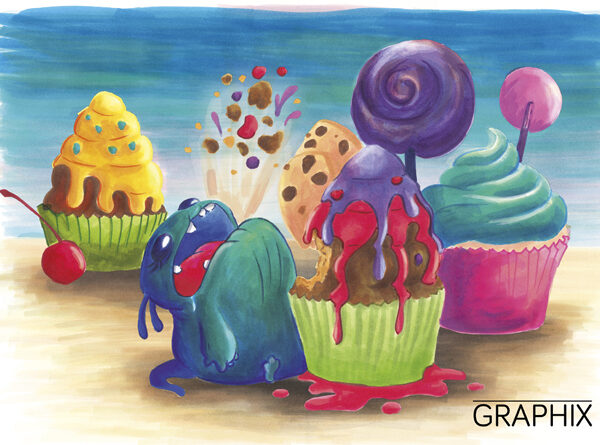 Marabu schetsmarker Graphix 'SUGARHOLIC', 12 stuks in etui