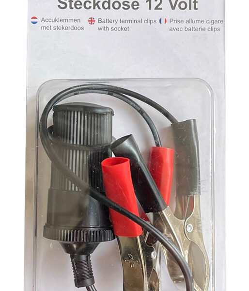 IWH accuklem met stopcontact, 12 volt