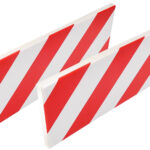 IWH beschermlijst voor de autodeur in de garage, wit / rood