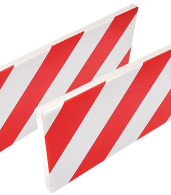 IWH beschermlijst voor de autodeur in de garage, wit / rood