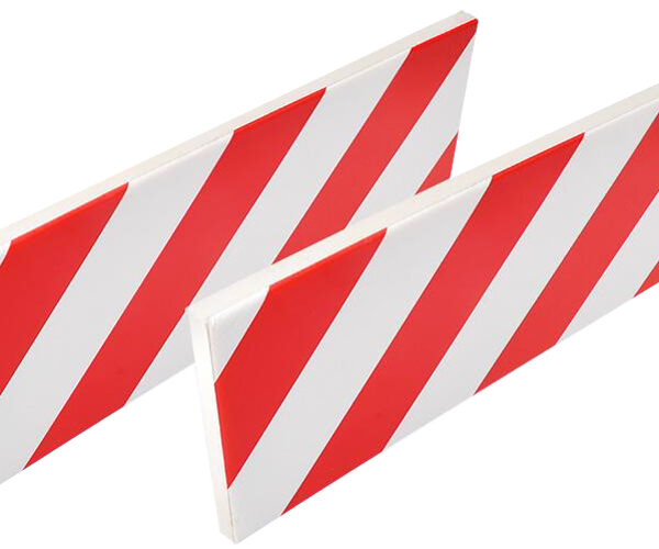 IWH beschermlijst voor de autodeur in de garage, wit / rood