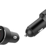 IWH USB autolader met spanningsweergave, 2x USB-A