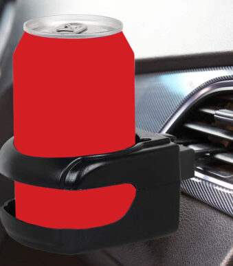 IWH bekerhouder voor in het ventilatierooster, zwart