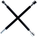 IWH auto-kruissleutel, met rubberen bekleding