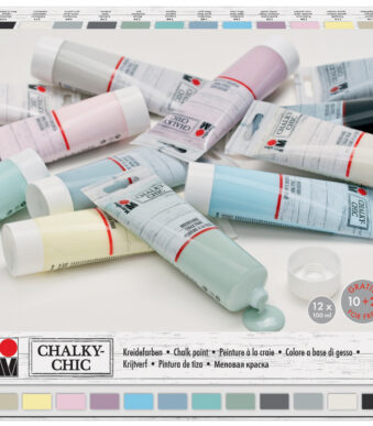 Marabu krijtverf 'Chalky-Chic', 12 x 100 ml