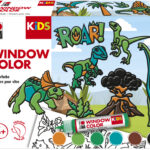 Marabu KiDS Window Color-Set 'Dinosaurier', 6 x 25 ml
