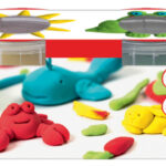 Marabu KiDS set boetseerklei, 4 x 140 g, basiskleuren