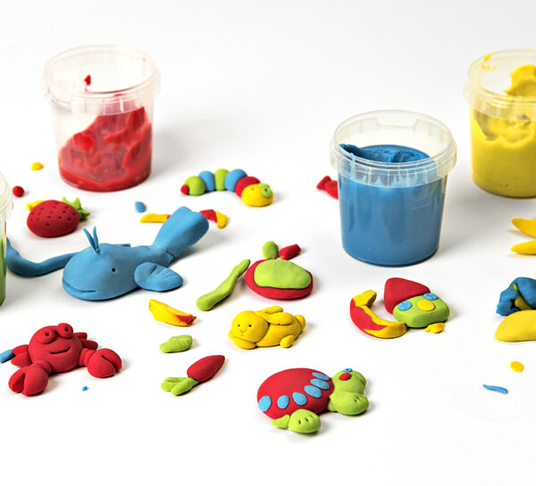 Marabu KiDS set boetseerklei, 4 x 140 g, basiskleuren