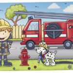 Ritzenhoff en Breker placemat BRANDWEERMAN BERNIE