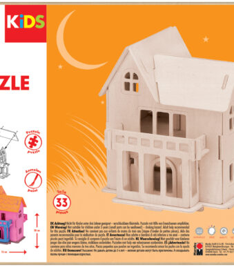 Marabu KiDS 3D Puzzle 'Droomhuis', 33 delen