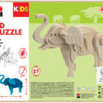 Marabu KiDS 3D Puzzle 'Olifant', 27 delen