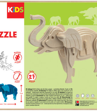 Marabu KiDS 3D Puzzle 'Olifant', 27 delen