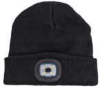 IWH gebreide muts met LED-licht, zwart