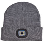 IWH gebreide muts met LED-licht, grijs