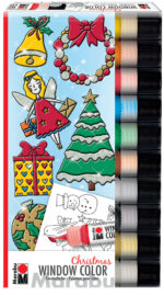 Marabu Window Color-Set 'X-Mas', 10 x 25 ml