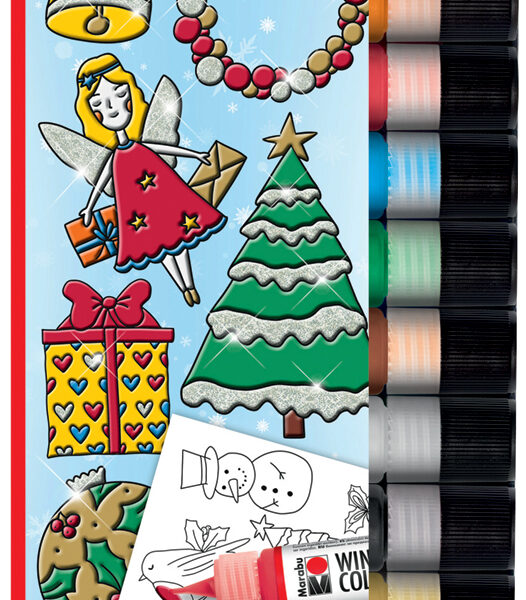Marabu Window Color-Set 'X-Mas', 10 x 25 ml