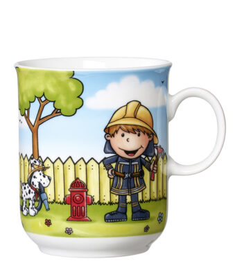 Ritzenhoff en Breker beker met oor BRANDWEERMAN BERNIE